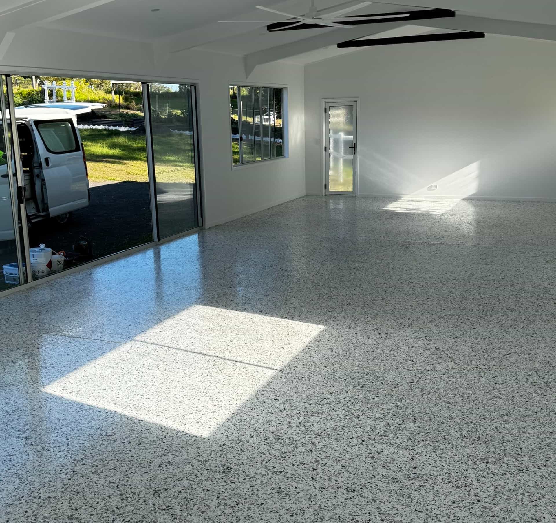 Premium epoxy flooring installation
